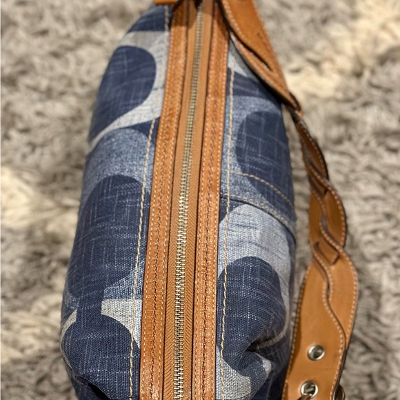 Coach Denim and Leather Hobo Bag - Picture 8 of 8